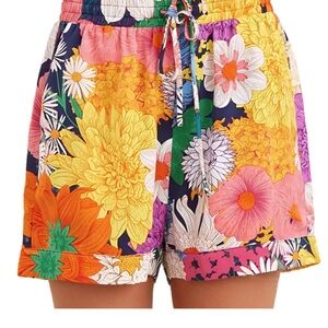 JODIFL Multicolor Floral Drawstring Shorts